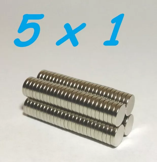 150 Magneti Neodimio 5X1 Mm Calamita Potente Fimo Ceramica Magnete Calamite