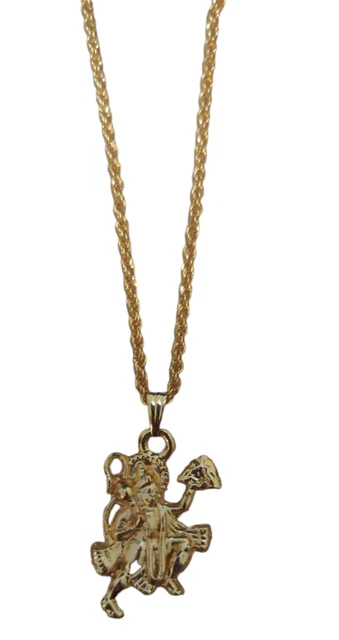 Indian Rope Chain @ INDIAN TRADITIONAL Hanuman Ji Pendant with Rope Chain Golden Color ...