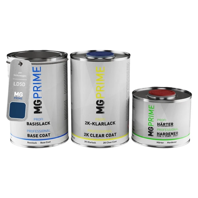 Vernice per auto Kit barattolo per Volkswagen VW LD5D J2 Chagallblau 2,5L