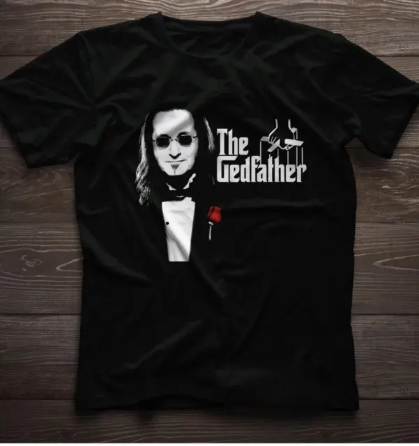 The Gedfather Geddy Lee Rush Band T-Shirt  Alex Lifeson Neil Peart Geddy Lee