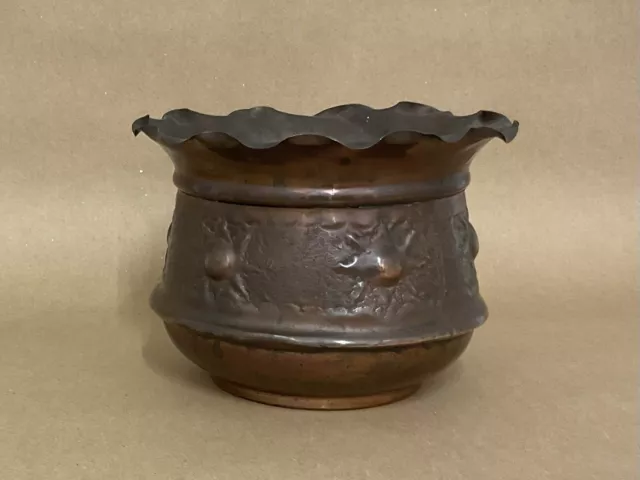 Antique Arts And Crafts Movement Copper Jardiniere/Planter C1900