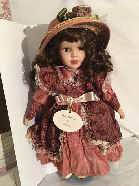 PORCELAIN DOLL TERESA 15 Windsor Collection Great Christmas Present 23.50 PicClick UK