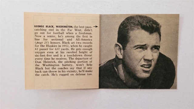 George Black University of Washington 1953 Football SWYB Player Panel