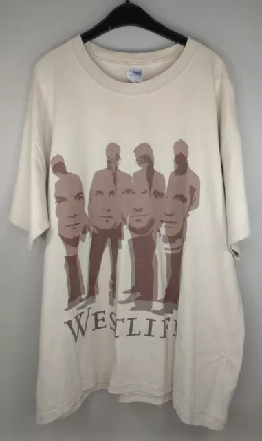 Westlife Face to Face 2006 Tour T shirt Brown Size Large