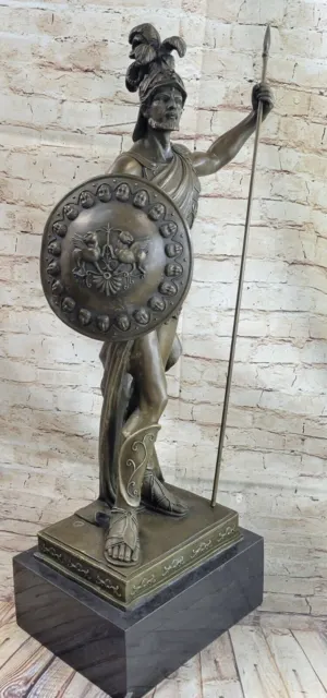 Odysseus Griego Warrior Romano Soldado Firmado Bronce Arte Escultura Figura