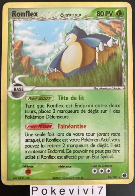 Carte Pokemon RONFLEX 10/101 Holo Bloc EX Ile des Dragons FR