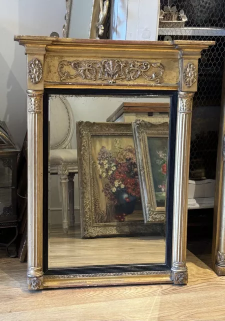 Antique Regency Mid 1800’s Pier Glass Mirror