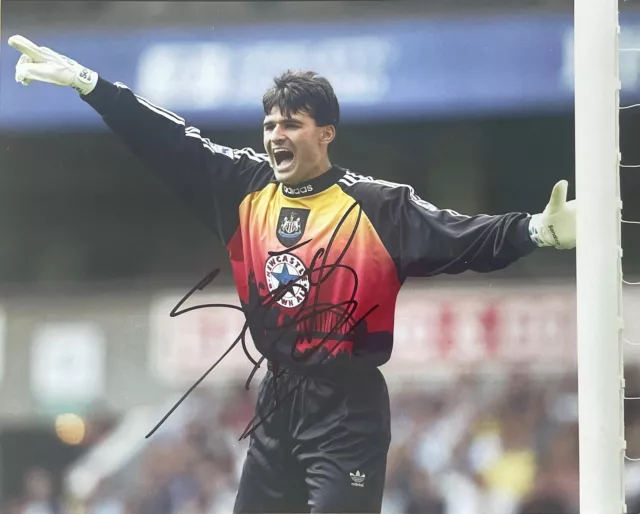 Football - Pavel Srnicek Signed 10x8 Pre-Print Newcastle United FC Photo -