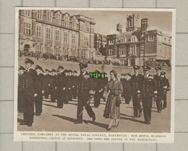 (3471) Royal Naval College Dartmouth Princess Margaret Visit- 1951 Clip