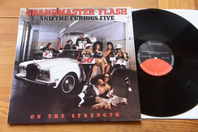 GRANDMASTER FLASH AND THE FURIOUS FIVE On The Strength LP Electra 960 769-1