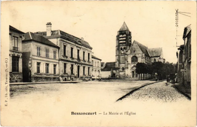 CPA Bessancourt La Mairie et l'Eglise FRANCE (1309909)