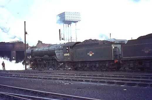 Original colour slide of 60045 ER A3 class steam loco