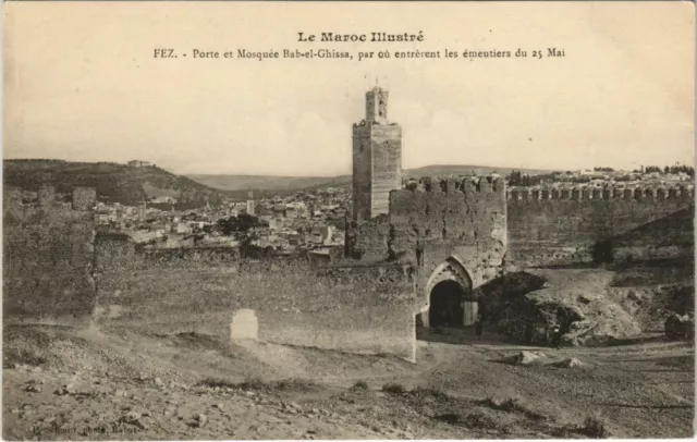 CPA AK MAROC FEZ Porte et Mosquée BAB-el-Ghissa (10241)