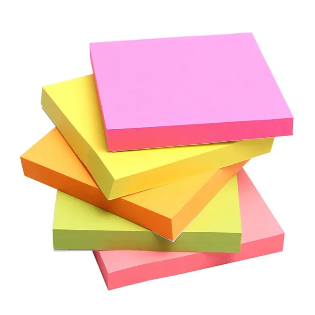12 Pads/Pack 100 Sheets/Pad Square Easy Post Notes (Random Color)