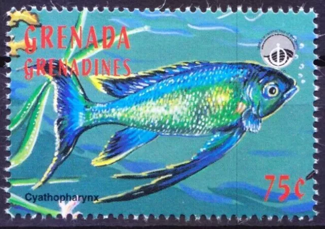 Grenada Grenadines 1998 MNH, Tcyathopharynx, Fish, Marine life [HS]