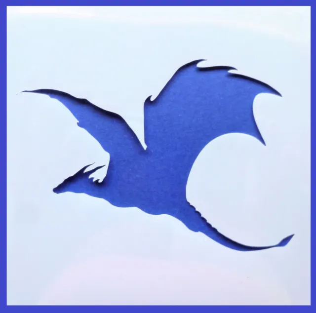 Flexible Stencil *DRAGON* Small GOT Flying Fantasy Card Making Craft 10cm x 10cm