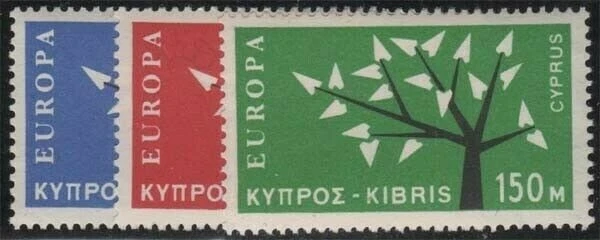 CYPRUS QEII 1963 Europa Set Scott 219-221 SG224-226 Never Hinged
