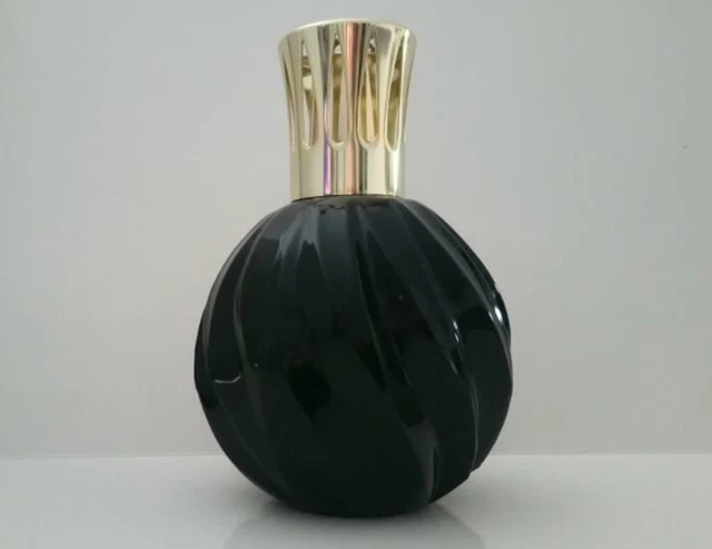 Lampe Berger vintage en verre torsadé - Made in France - Décoration