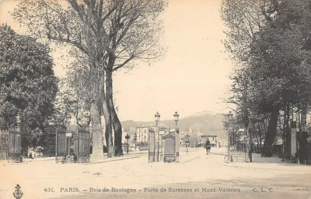 Cpa 75 Paris Bois De Boulogne Porte De Suresnes Et Mont Valerien