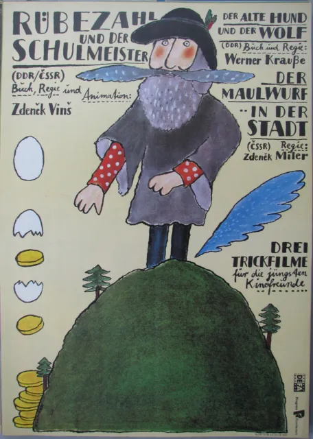 filmplakate original: Rübezahl u.a. (drei Trickfilme), 1984, Entwurf: Ullmann