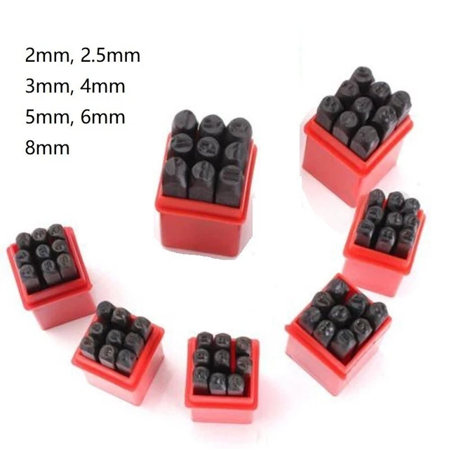 Set punzonatrice artigianato di precisione pelle 9 pezzi kit acciaio al carbonio