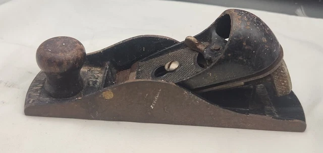 Vintage Stanley Block Plane  No. 220 Wood working tool  USA