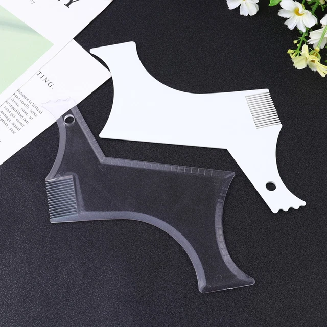 3 PCS BEARD Template Man Barber Accessories Mustache Ruler £7.35 ...