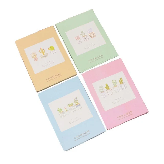 1 Box Facial Oil Absorb Paper Cleansing Oil Control Saugpapier (7428)