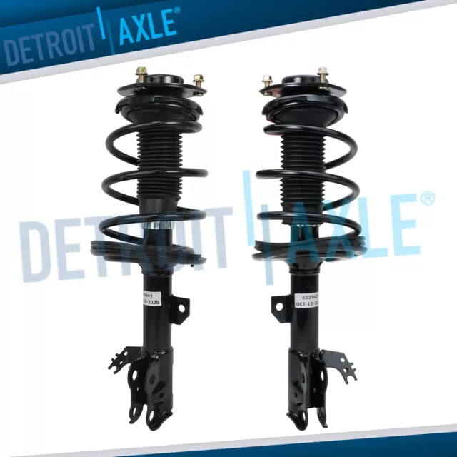 (2) Front Quick Struts w/ Coil Spring for 2012 2013 2014 2015-2017 Toyota Camry