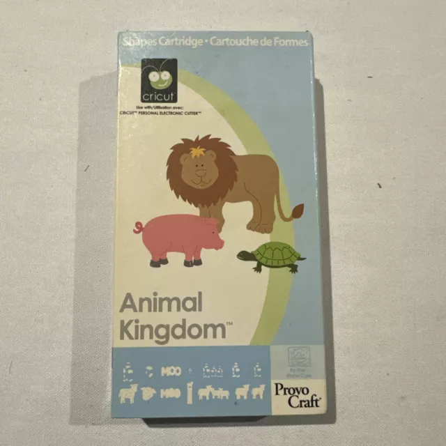 Cricut Cartridge - ANIMAL KINGDOM  - Used  - (Box 2)