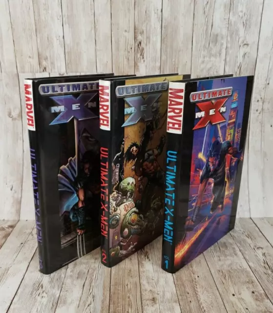 ULTIMATE X-MEN Vol 1 2 3 Lot Omnibus Hardcover - Oversized Hard Cover - OOP