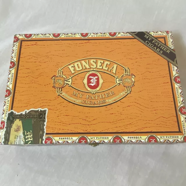 Cigar Box FONSECA Robustos MY FATHERS CIGARS EMPTY Wooden Storage Stash Box