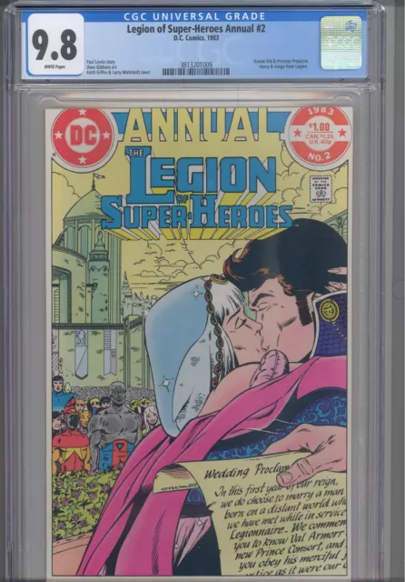 Legion of Super Heroes Annual #2 CGC 9.8 1982 DC Karate Kid & Projectra Resign
