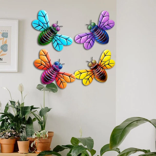 Metall Biene Basteln Eisen Honeybee 19.5 13 1cm 1PC 3D Aussehen Wandbehang