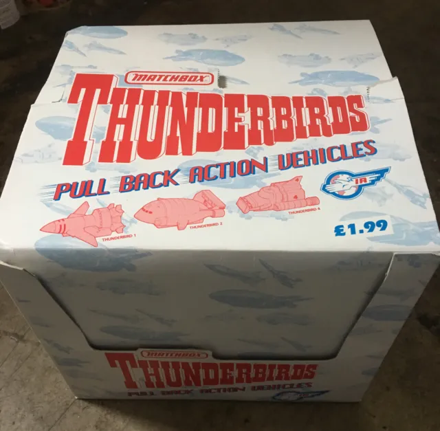 Matchbox Thunderbirds Pull Back Action Vehicles Original Outer Box Packaging
