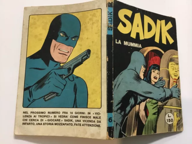 SADIK serie diamante 6 LA MUMMIA (fumetto nero tipo Diabolik)