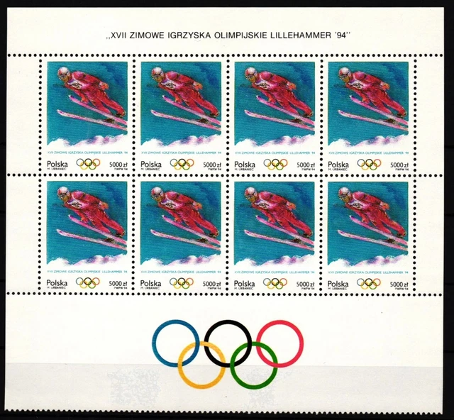 Polen 3479 postfrisch Kleinbogen / Olympische Spiele #IH734
