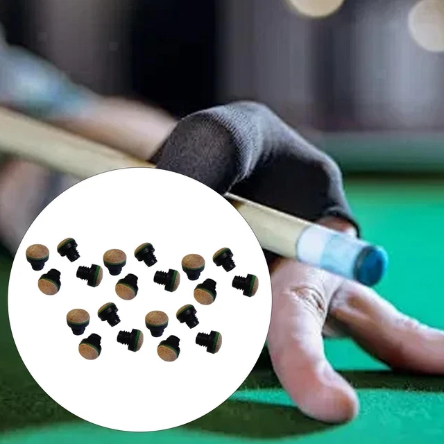 XIHIRCD 12pcs Embouts de Queue de Billard, Embouts de Bâton de Piscine de 13mm avec Embouts