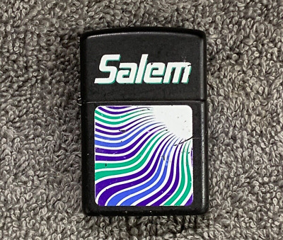 Vintage 1995 Zippo Lighter Salem Cigarettes Tobacco Logo