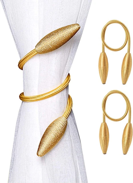 Beautiful Curtain Holder tieback color Gold for Home Decor Set of 2