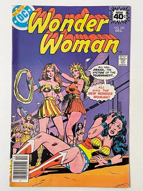 DC Comics WONDER WOMAN (Vol 1) 2 BOOK LOT # 250 251 ORANA 1ST APP DEATH FVF 1978