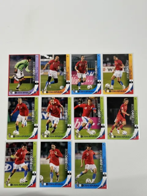 11x UEFA Euro 2008 Panini Ceska Republika Tschechien Trading Cards Karten R 52