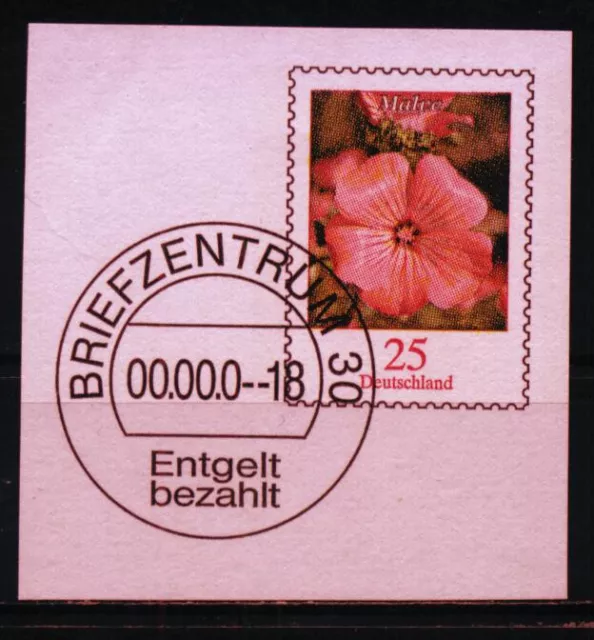 BRD Briefausschnitt MiNr 2462E (1a) "Freimarken: Blumen (III)" -Bechermalve-