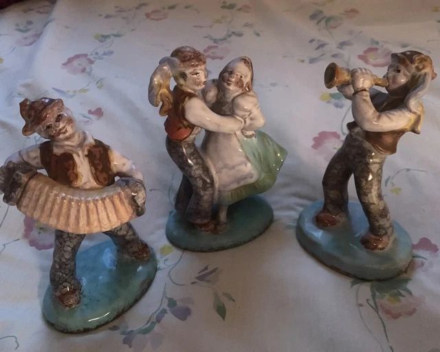 3 Three ART DECO POTTERY DITMAR URBACH FIGURINE 74779, 74327, 74248 Vintage 1940 3 Three ART DECO POTTERY DITMAR URBACH FIGURINE 74779, 74327, 74248 Vintage 1940