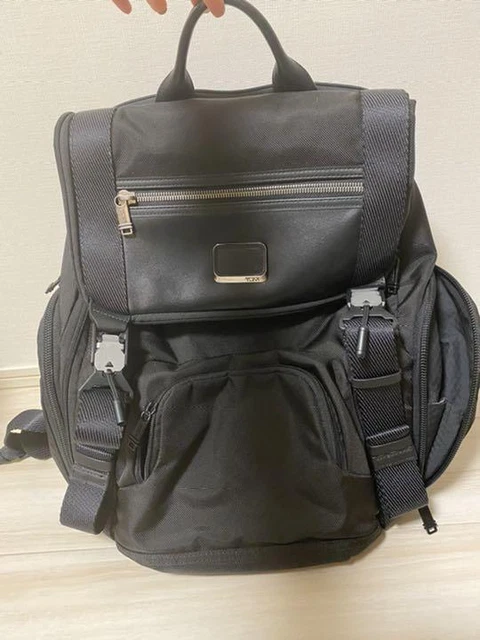 Tumi Alpha Bravo Lark Backpack Nametag Used
