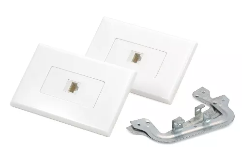 Cat6 RJ45 Ethernet Wall Plate Kit Inline Coupler