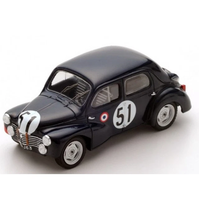 1/43 Renault 4CV 1063 54 Le Mans 1951 J. Lecat - H. Senfftleben Spark Renault