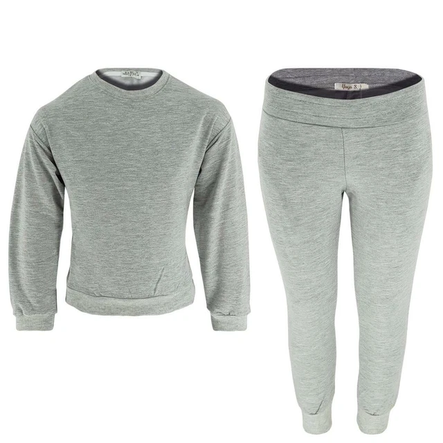 Set salotto bambine bambini grigio qualità premium set abbigliamento salotto tuta 2-12 anni Regno Unito