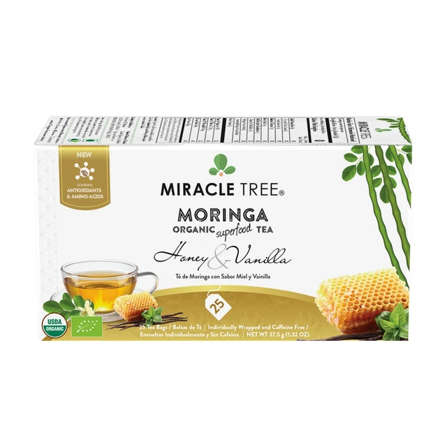 Miracle Tree - Organic Moringa Tea: Honey & Vanilla