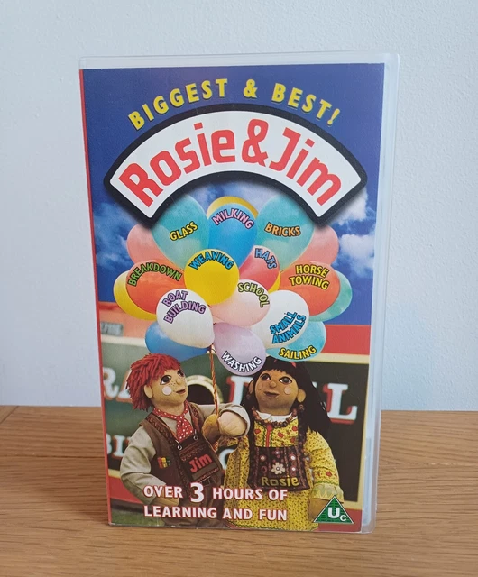 rosie-and-jim-biggest-and-best-2-vhs-1997-8-17-picclick-uk